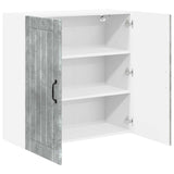 Armadietto a muro Lucca Grigio Cemento 80 x 31 x 80 cm