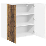 Armadietto a muro Lucca Legno antico 80 x 31 x 80 cm