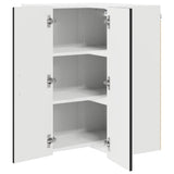 Mobile angolare per parete LUCCA Nero 57 x 57 x 80 cm