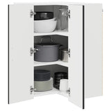 Mobile angolare per parete LUCCA Nero 57 x 57 x 80 cm