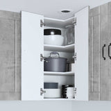 Mobile angolare per parete LUCCA Grigio Cemento 57 x 57 x 80 cm
