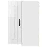 Mobile angolare per parete Lucca Bianco Lucido 57 x 57 x 80 cm