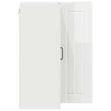 Mobile angolare per parete Lucca Bianco Lucido 57 x 57 x 80 cm