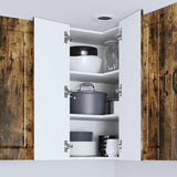 Mobile angolare per parete Lucca Rovere Fumo 57 x 57 x 80 cm