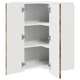 Mobile angolare per parete Lucca Rovere Fumo 57 x 57 x 80 cm