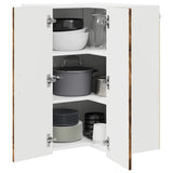 Mobile angolare per parete Lucca Rovere Fumo 57 x 57 x 80 cm