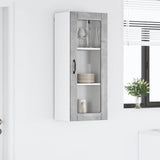 Mobile in vetro da parete LUCCA Grigio Cemento 40 x 31 x 100 cm
