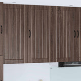Armadietto a muro Lucca Rovere Marrone 50 x 31 x 100 cm
