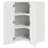 Mobile angolare per parete PORTO Bianco Lucido 57 x 57 x 80 cm
