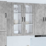 Pensile cucina con lo scaffale Grigio cemento 40 x 31 x 100 cm