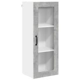 Pensile cucina con lo scaffale Grigio cemento 40 x 31 x 100 cm