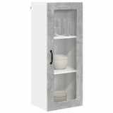 Pensile cucina con lo scaffale Grigio cemento 40 x 31 x 100 cm