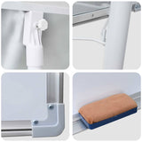 Lavagna bianca magnetica Bianco e grigio 62 x 62 x 195 cm EPS