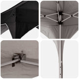 Tenda per feste a pop-up 290 x 290 x 245 cm Nero
