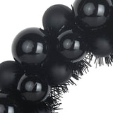 Corone di Palline di Natale 2 pcs Nero 33 x 33 x 7 cm