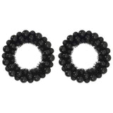 Corone di Palline di Natale 2 pcs Nero 33 x 33 x 7 cm