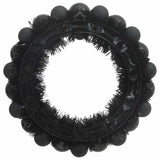 Corone di Palline di Natale 2 pcs Nero 33 x 33 x 7 cm