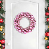 Corone di Palline di Natale 2 pcs Rosa 33 x 33 x 7 cm