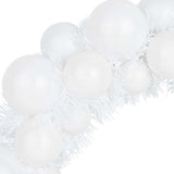 Corone di Palline di Natale 2 pcs Bianco 33 x 33 x 7 cm