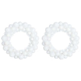 Corone di Palline di Natale 2 pcs Bianco 33 x 33 x 7 cm