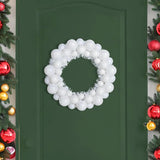 Corone di Palline di Natale 2 pcs Bianco 33 x 33 x 7 cm