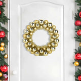 Corone di Palline di Natale 2 pcs Oro 33 x 33 x 7 cm