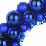 Corone di Palline di Natale 2 pcs Blu 33 x 33 x 7 cm