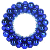 Corone di Palline di Natale 2 pcs Blu 33 x 33 x 7 cm