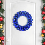 Corone di Palline di Natale 2 pcs Blu 33 x 33 x 7 cm