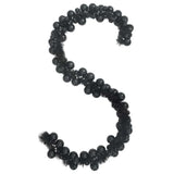 Ghirlanda di Palline di Natale Nero 186 cm Polistirolo