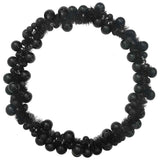 Ghirlanda di Palline di Natale Nero 186 cm Polistirolo