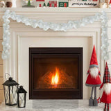 Ghirlanda di Palline di Natale Bianco 186 cm Polistirolo