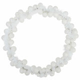 Ghirlanda di Palline di Natale Bianco 186 cm Polistirolo