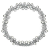 Ghirlanda di Palline di Natale Argento 186 cm Polistirolo