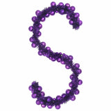 Ghirlanda di Palline di Natale Lillà 186 cm Polistirolo