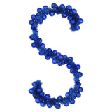 Ghirlanda di Palline di Natale Blu 186 cm Polistirolo