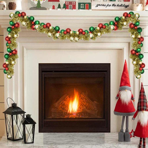 Ghirlanda di Palline di Natale Multicolore 186 cm Polistirolo