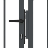 Cancello con Punta a Lancia Grigio 305 x 100 cm Acciaio