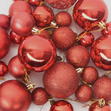 Set di Palle di Natale con 300 LED 120 pcs Rosso Plastica