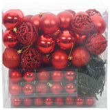 Set di Palle di Natale con 300 LED 120 pcs Rosso Plastica
