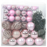 Set di Palle di Natale con 300 LED 120 pcs Rosa Plastica
