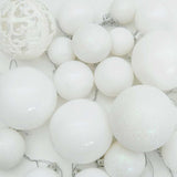 Set di Palle di Natale con 150 LED 61 pcs Bianco Plastica