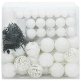 Set di Palle di Natale con 300 LED 120 pcs Bianco Plastica
