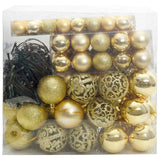Set di Palle di Natale con 300 LED 120 pcs Oro Plastica