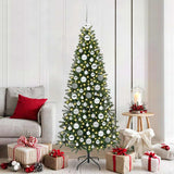 Set di Palle di Natale con 300 LED 120 pcs Argento Plastica