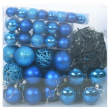 Set di Palle di Natale con 300 LED 120 pcs Blu Plastica