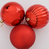 Set di Palle di Natale 15 pcs Rosso Plastica