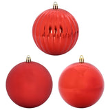 Set di Palle di Natale 15 pcs Rosso Plastica