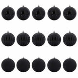 Set di Palle di Natale 15 pcs Nero Plastica