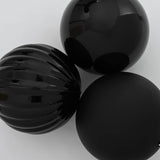 Set di Palle di Natale 3 pcs Nero Plastica